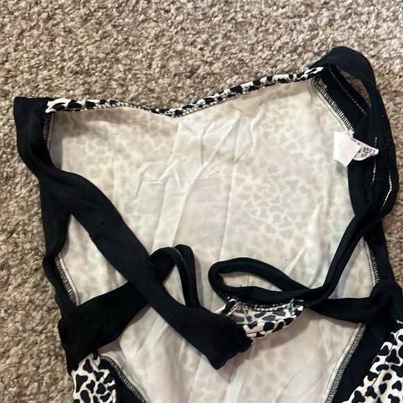 Vintage retro Y2K 90s mcbling animal print swimsuit - Picture 5 of 6